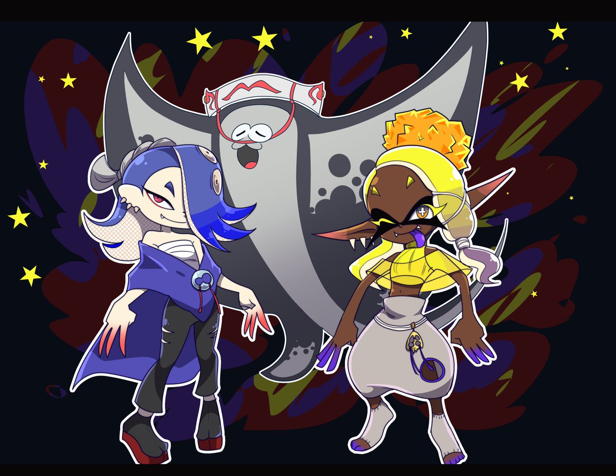 eemapso's tweet photo. it's almost here i hear! y'all must be pretty excited! i may not have the game but i can join the festivities! what splatoon character would you like to see in my style? this might be fun!
#splatoon3 https://t.co/p5taruCp1s