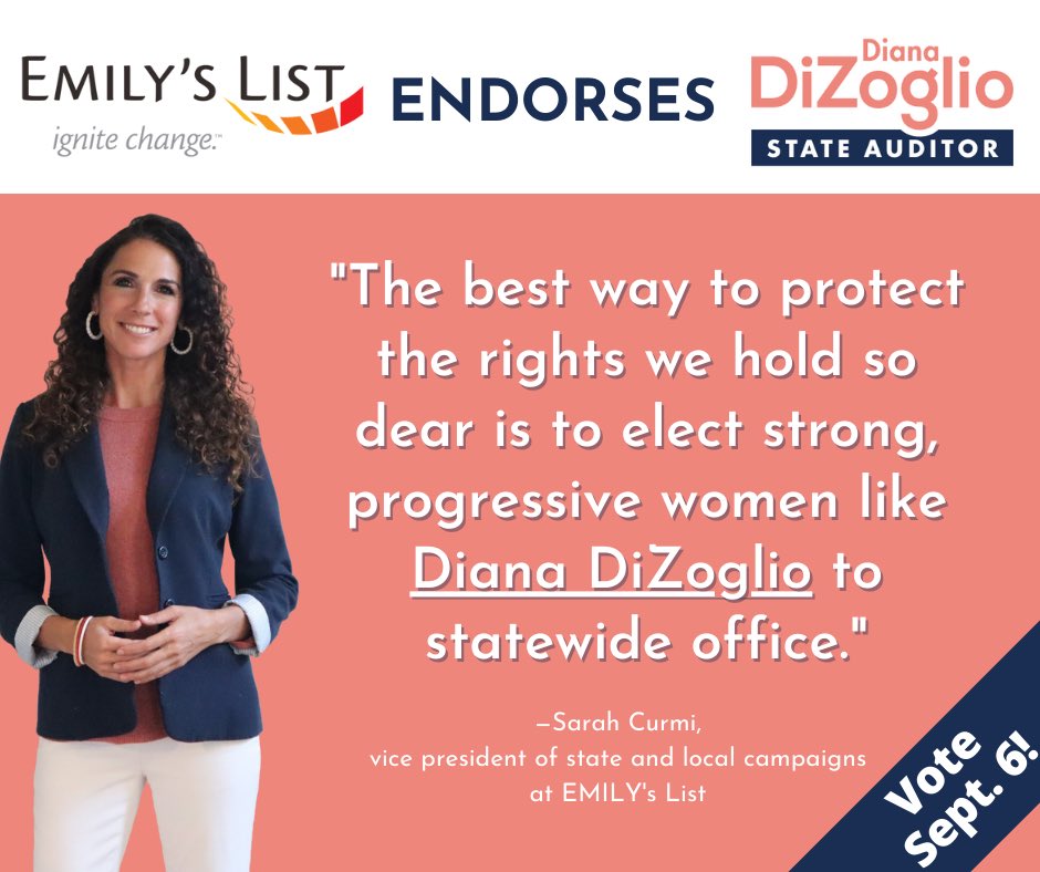 hmcmann's tweet photo. I’m supporting @DianaDiZoglio for #auditor as is @emilyslist! https://t.co/3ISITGMbRJ