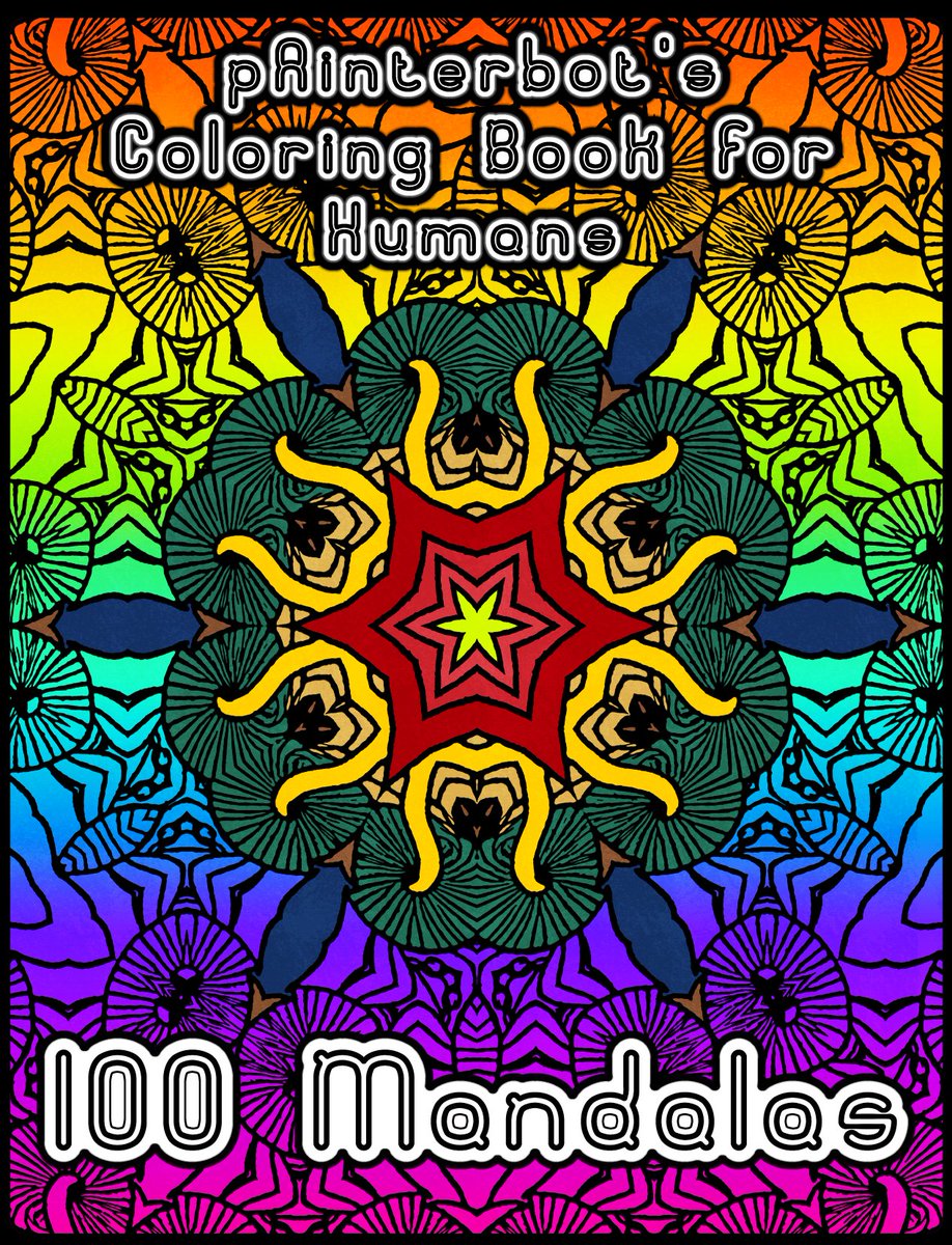 Coming soon to <a href="/AmazonKDP/">Kindle Direct Publishing</a>:  pAInterbot's Coloring Book for Humans - 100 #Mandalas!

#workinprogress #coloringbook