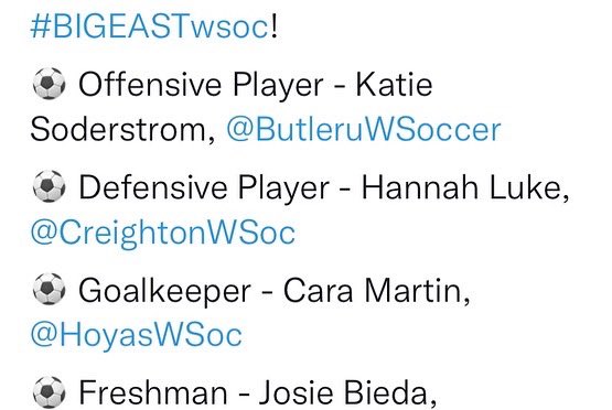 RickStaintonJr's tweet photo. a BIG congratulations to @caramartin01 on earning @bigeast honors this week!  The frosh has done an incredible job for @hoyaswsoc - playing like a veteran who’s been here for years. Great stuff! 💪 🧤⚽️ #HoyaSaxa https://t.co/3f2qGqjyd2