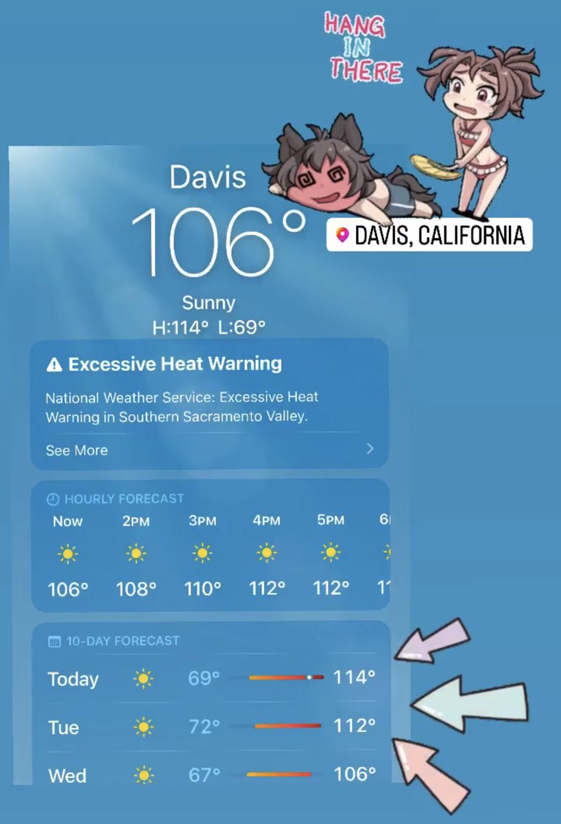 I am sweating in places I didn’t know was possible #HeatWave #DavisCA