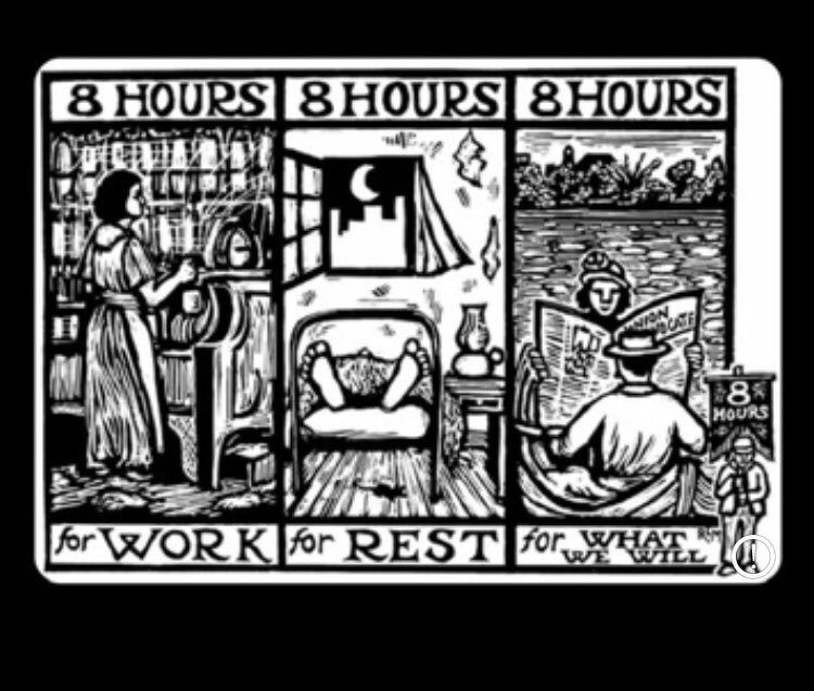 GZzyzyx's tweet photo. The kid asked what #LaborDay was about, so I told her about kings/billionaires killing people who rioted to demand the #8hourWorkday 

To this day, several workers are forced to work 13+ hour days bc labor laws are slipping under “exemptions” loopholes. 
How do we fix this? https://t.co/824mxjbXoF