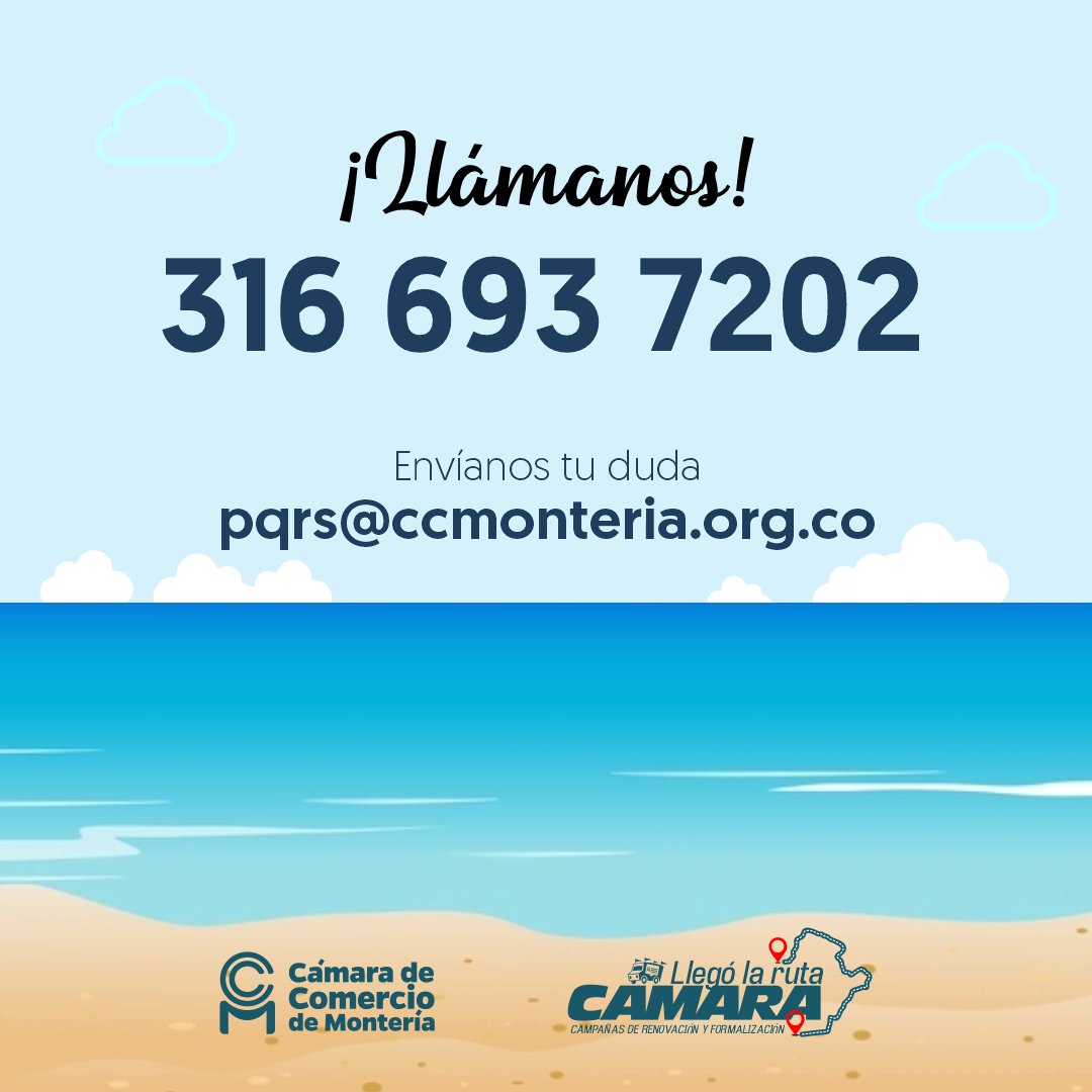 ccmonteria's tweet photo. ¡Llega la ruta Cámara al municipio de San Bernardo del Viento!
.
.
.
.
Campañas de información, formación empresarial y asesorías en tu municipio
Próximamente, viernes 09 de septiembre de 2022
Auditorio Municipal
Hora: 8:00 a.m. https://t.co/fUQ58jOTlK