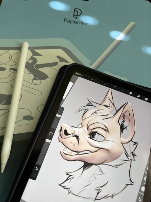 Initial review on the  on my iPad mini. Installation was easy, great video online to get it on just right. Initial feel I love the extra tooth it gives the iPad. The sound changes a bit as well (less hard taps), closer to drawing on this very much like my cintiq. 