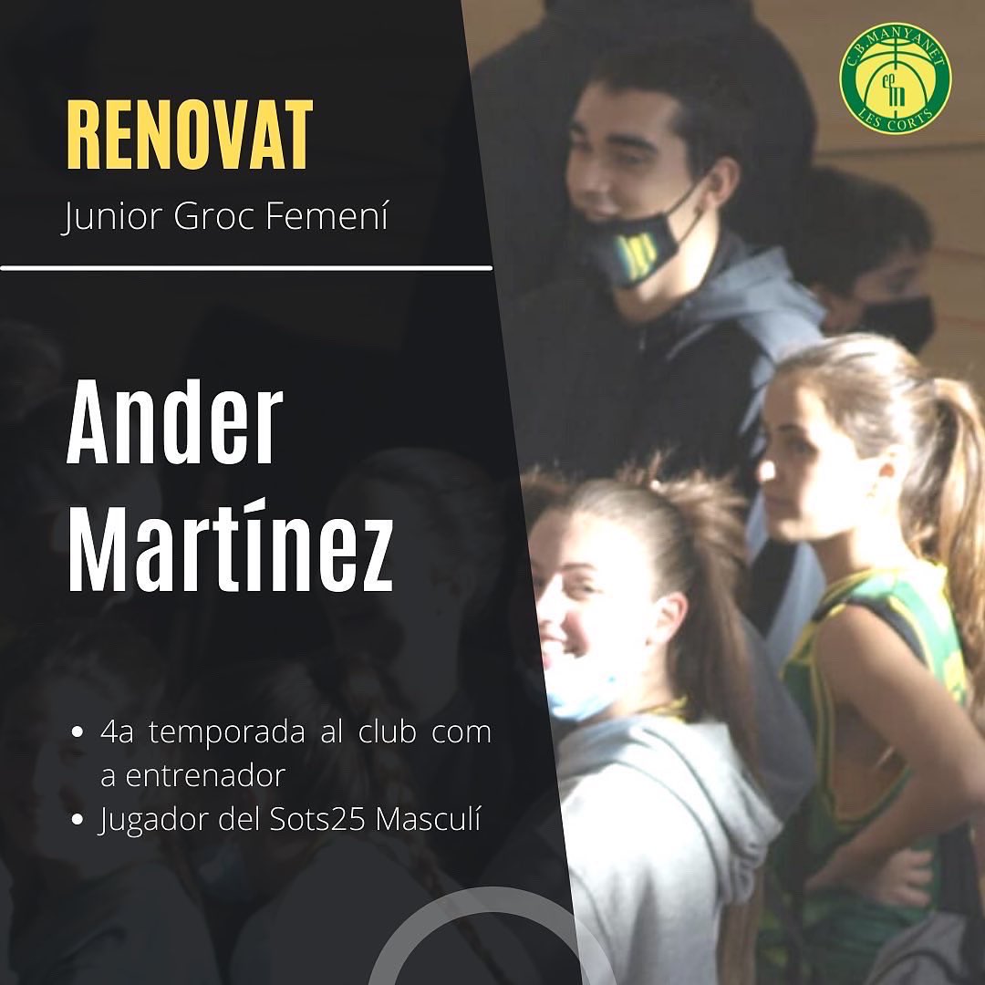 CBManyanet's tweet image. 📣 ENTRENADORS 22/23

➡️ Seguirem comptant un any més amb l’Alexey i l’Ander per estar al capdavant dels nostres juniors femenins.

➡️ L’Anna s’incorpora a l’equip d’entrenadors amb una llarga experiència.

#ForçaManyanet 💚💛