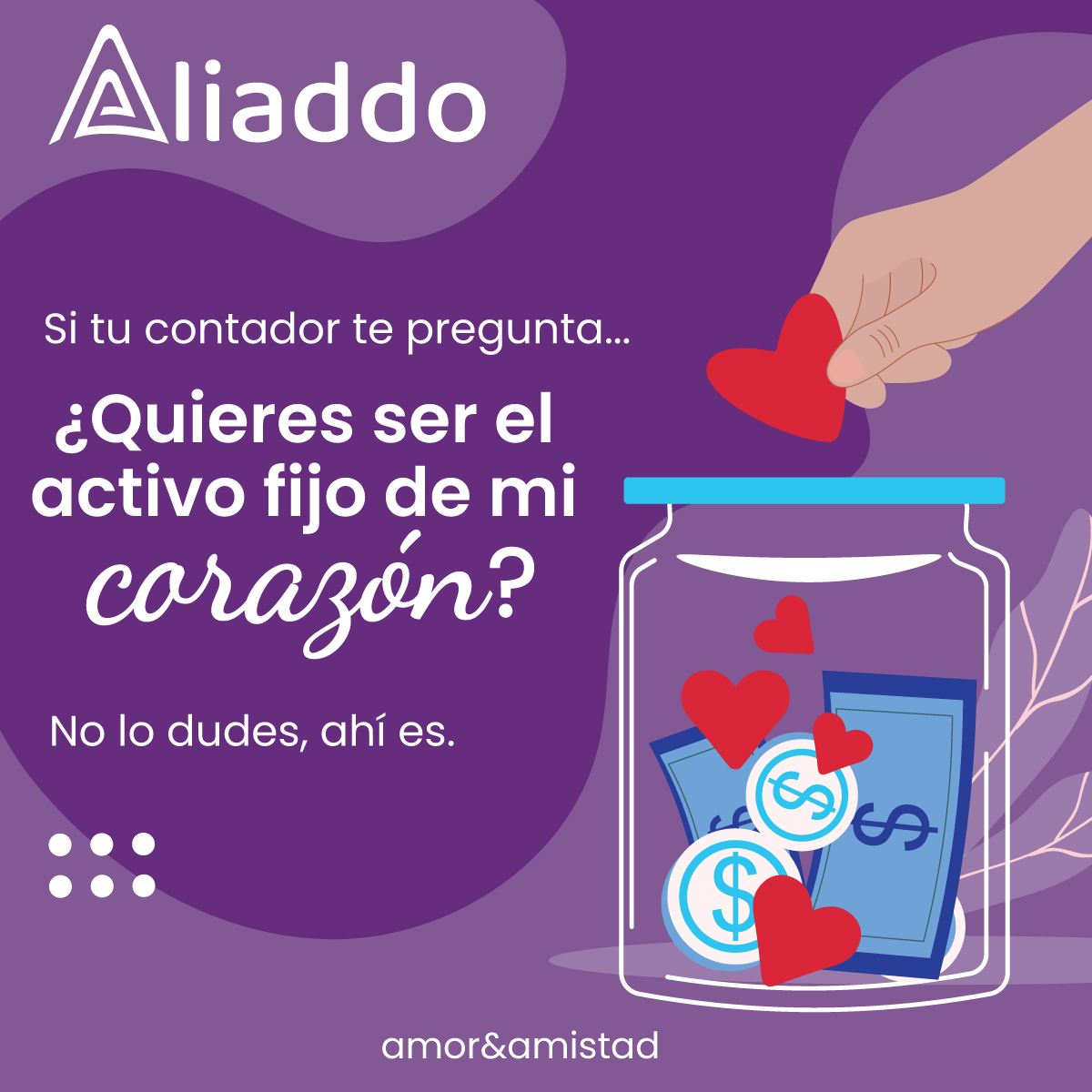aliaddo_co's tweet photo. ¡Solo por este mes decimos sí a la declaración de amor!😍
#AmorYAmistad #TeamAliaddo #activosfijos https://t.co/Nv1vaU53FH