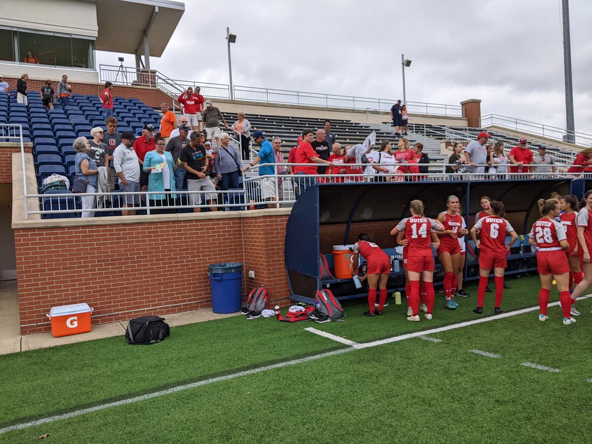 CentralWSoc's tweet photo. A big @CentralDutch thank you to the #DutchNation for their support today and this weekend! Loved seeing so much red in the crowds! #GoDutch https://t.co/xnPlWFhiyb