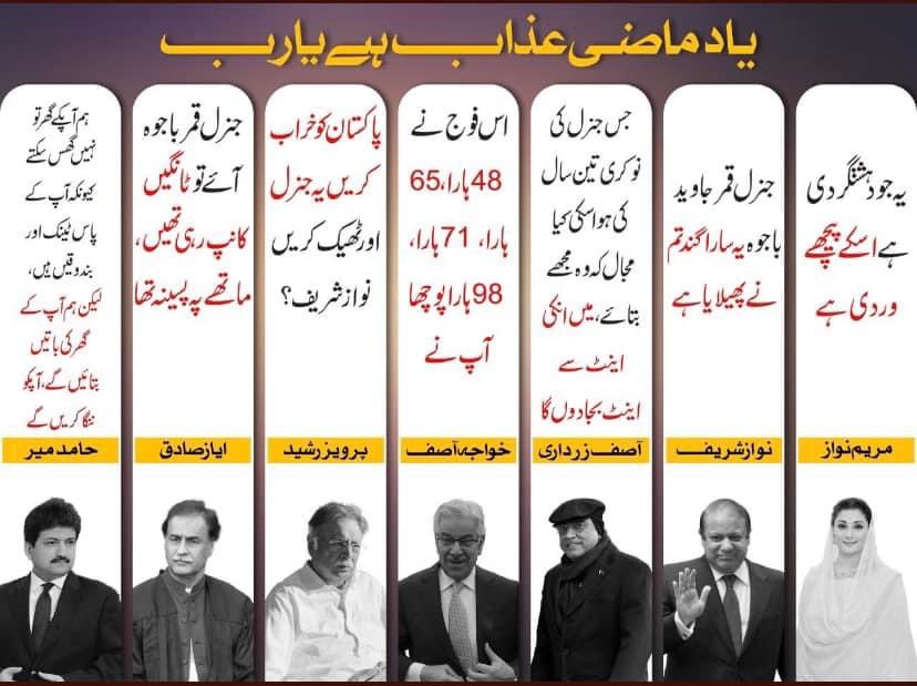 BilalAzeem's tweet photo. If @OfficialDGISPR don’t remember the statement of these stooges then we will remind him and the nation again & again!
#KhanIsOurRedLine
#imrankhan
#بھاڑ_میں_جائے_آپ_کا_غصہ #عمران_خان_ہماری_ریڈ_لائن #اب_صرف_عمران_خان https://t.co/W8RE9ALhFd