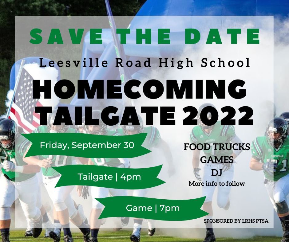Excited for our 2nd Annual Homecoming Tailgate! See you there!