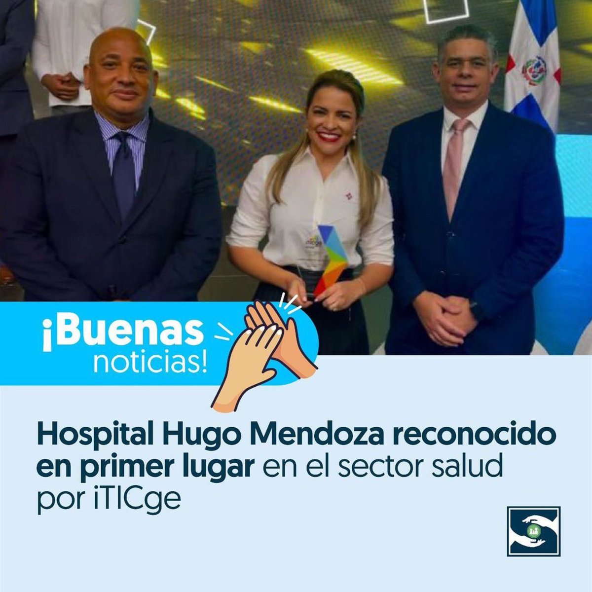 drmariolama's tweet photo. 🏆El Hospital Pediátrico Dr. Hugo Mendoza (@hphmrd) fue reconocido en primer lugar por el uso tecnológico en el sector salud, en la entrega del Índice de Uso de Tecnologías de la Información y Comunicación e Implementación de Gobierno Electrónico (iTICge) 2022 por la @OGTICRDO https://t.co/yvXIq0Co4d