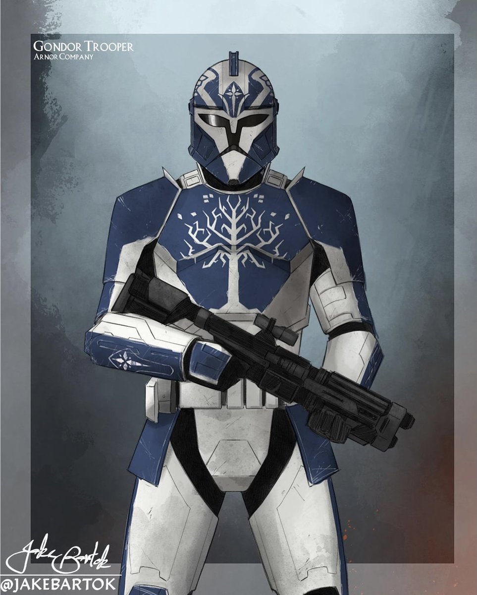 JR_Bartok's tweet image. I want to do some more work with these Gondor Troopers. Maybe add some Rohan, Rivendell or Lorien Troopers to the mix. 

#LordOfTheRings #starwars
