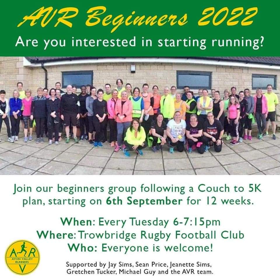 💛💚The first beginner's session of 2022 is tomorrow at 6pm. It's not too late to sign up 👇👇 groups.runtogether.co.uk/AvonValleyRunn… 💛💚 #running #Wiltshire #Trowbridge #C25K