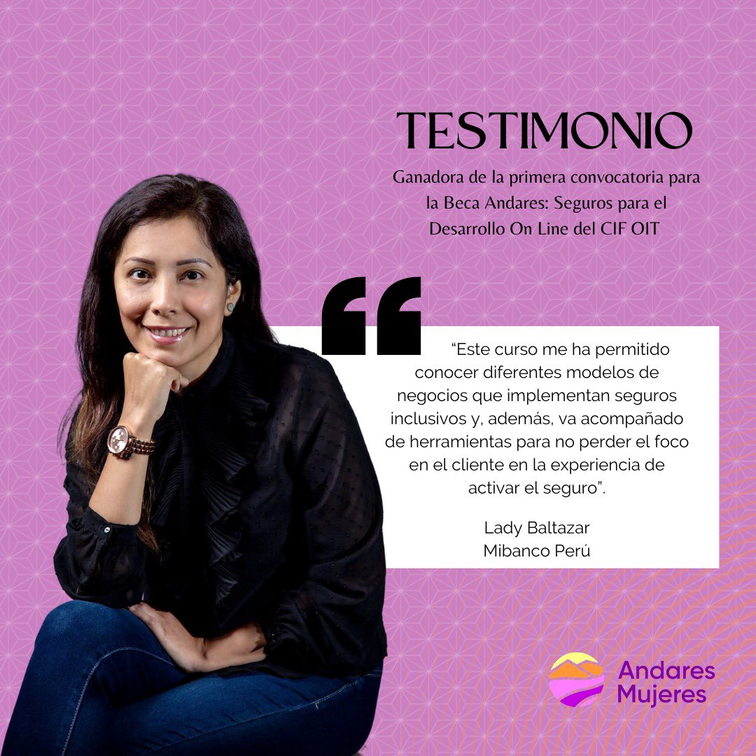 Andares_Mujeres's tweet photo. Tenemos disponible una beca completa y dos becas parciales. 
Postúlate https://t.co/XNMTSlTb3n
#andaresmujeres #microseguros #SegurosInclusivos #Segurosparaeldesarrollo #Microseguro @ITCILO https://t.co/8qg1iGdBBZ