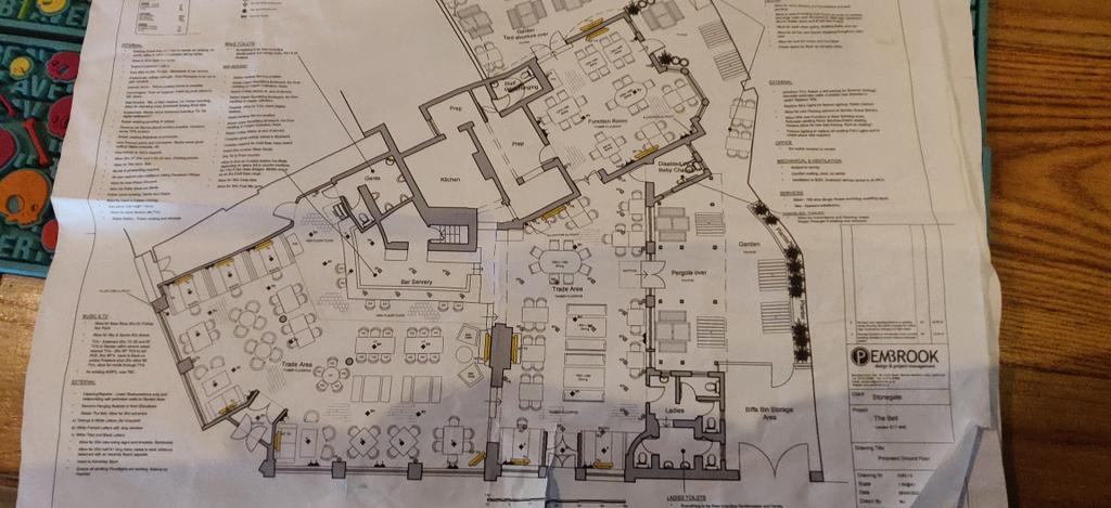 AndrewOfficer's tweet photo. @Stonegate_Group you are turning our local pub @Bell_E17 into a 'sports bar' that looks like a casino on plans, who needs 15 TV's in what was great community pub?? Totally miss-judged alignment with anything in the area. Why are you ruining a profitable business? #boycott https://t.co/XckCIIMvDL