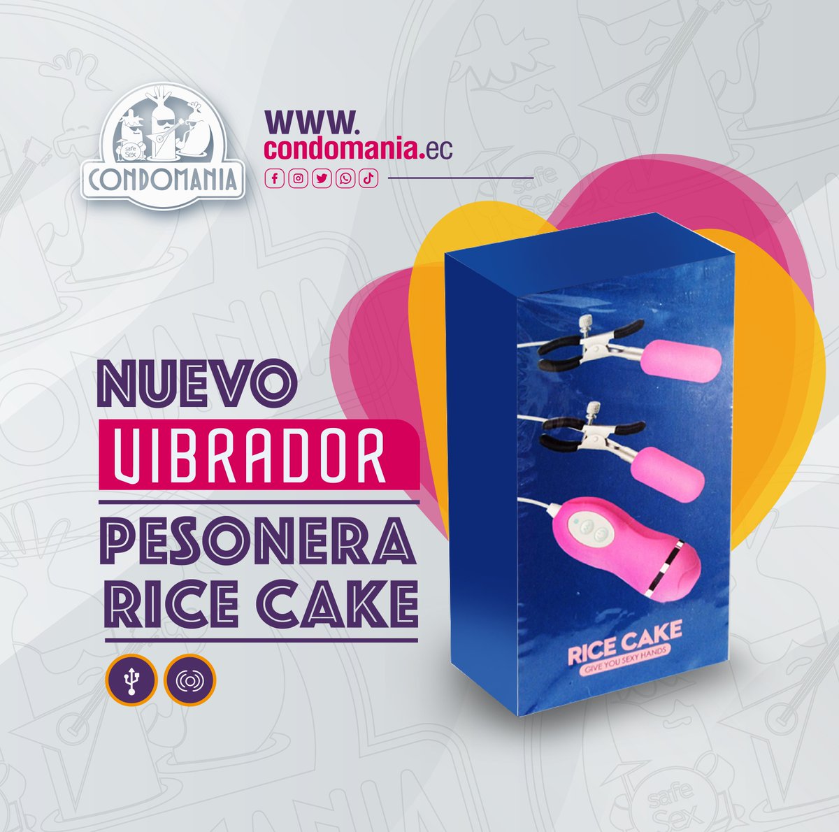 CondomaniaEC's tweet photo. 💥 Uno de los juguetes más apreciados es sin duda el VIBRADOR PESONERA RICE CAKE con diferentes modos de intensidad suave, relajante o intensa, la elección es tuya, sin duda la mejor elección para llegar al clímax.🤩🫦
👉 Visita nuestra tienda en línea https://t.co/kIGSB7YGEO https://t.co/BTI419fLR6