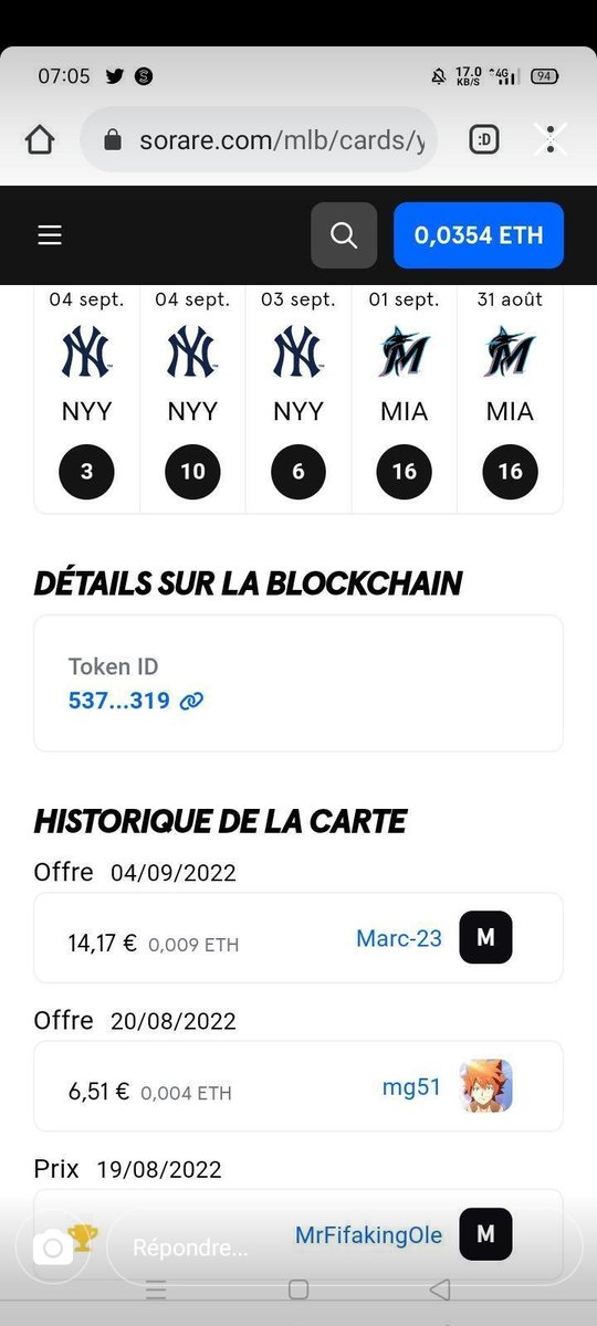 toutPolyvalent's tweet photo. Pas encore inscrit sur Sorare?
Rejoins moi en passant par mon lien (https://t.co/dNb7etlSa6) gagne 1 carte gratuite  et une aide de ma part
#sorare #soraremlb #NFTs #NFT #teamsorare #football #soradata https://t.co/MYpctso9Mp