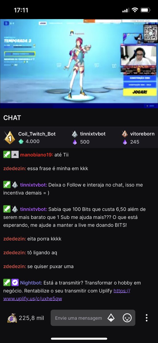 tinnixtv's tweet photo. Bora de Live https://t.co/E47oVCZjpp @Coil #Fortnite @SmallStreamersC @streamerscafe @RetweetOnTwitch @Twitwatchtv @boostfortwitch @TwitchBR https://t.co/yq9Vj0fIR9