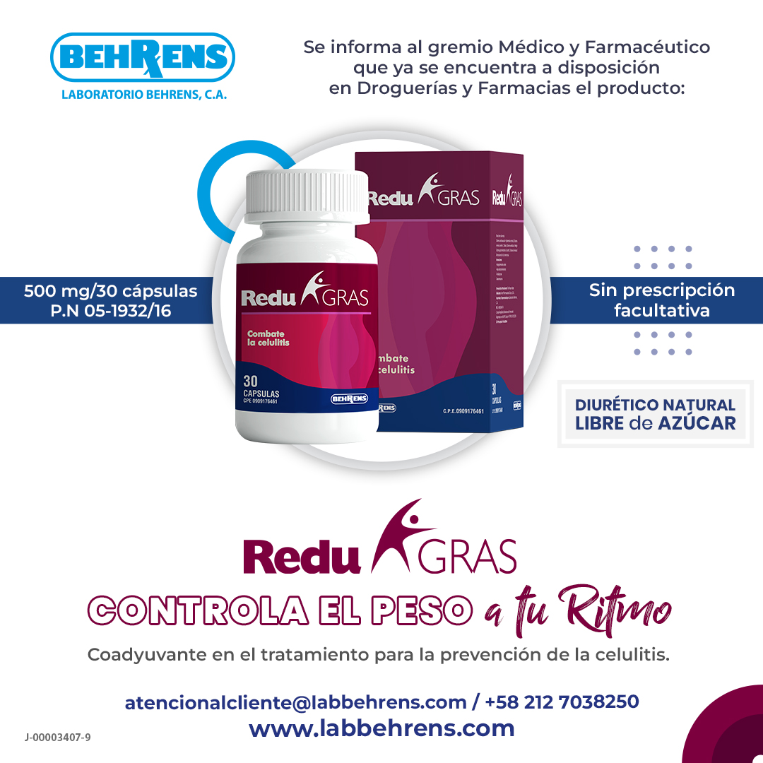 Lab_Behrens's tweet photo. Se informa al gremio Médico y Farmacéutico que ya está disponible en Droguerías y Farmacias el producto Redugras, diurético natural libre de azúcar.
#Redugras #Prevención #Celulitis #Salud #LaboratorioBehrens #VidaSaludable #CuerpoSano #DiuréticoNatural https://t.co/J6vnZz8jYw