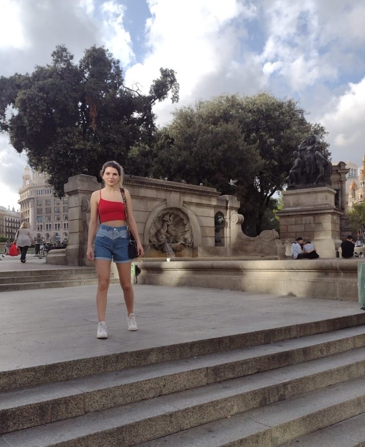 Ya en destino del evento #AxieCon. Paseando por Barcelona 🤗🤗