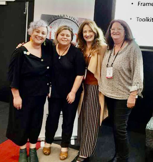 Arro1Paula's tweet photo. Presented At IMHC @anzmha with the awesome @kerryhawkins #nmhccf Lauren keys @NTPHN and lynda watts @EasternMelbPHN @BrisNorthPHN #mhleen ‘stocktake of lived experience engagement and workforce develop - commencing, consolidating & best practice @NMHC @timheffo @BanksiaActivist https://t.co/xaSIU9rujW
