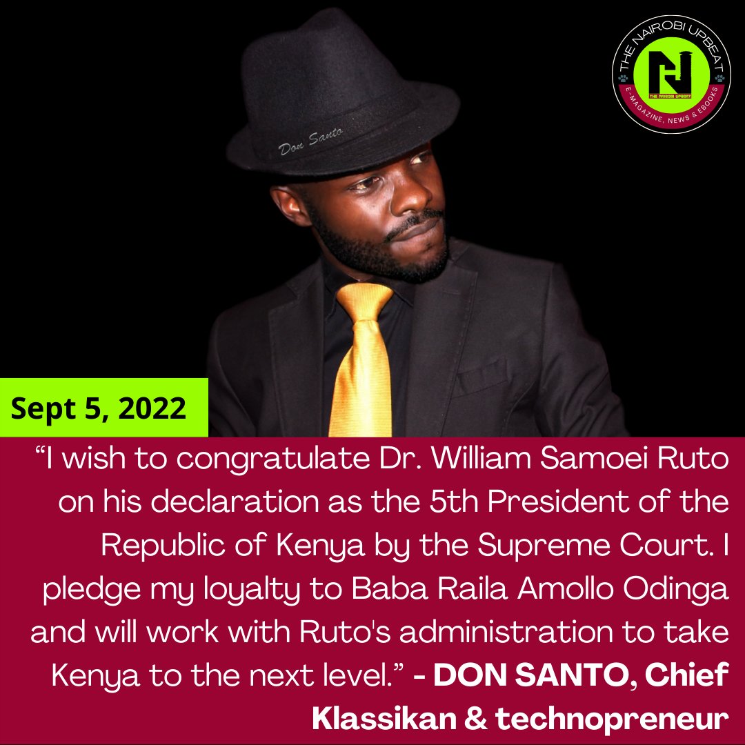 NairobiUpbeatHQ's tweet photo. Congratulations President William Ruto.
Here are a few messages from leaders and celebrities.
#NairobiUpbeat #WilliamRuto #UhuruKenyatta #DONSANTO𓃵 #TheVoteKE #SoPolitical #SupremeRuling #leaders https://t.co/ztMCy9RNE7