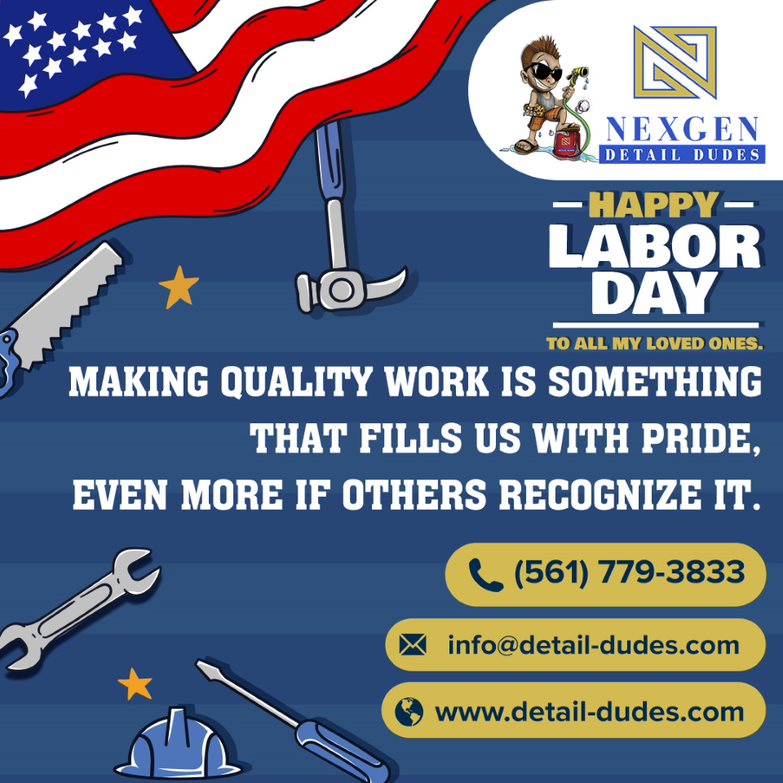 DudesDetail's tweet photo. Making quality work is something that fills us with pride, even more if others recognize it. Happy Labor Day to all my loved ones.

..

Please get in touch with us at 👉https://t.co/UAgmHsRZMl

..

#detaildudes #laborday #labordayweekend #happylaborday  #2022 https://t.co/f5VmN5XKrX