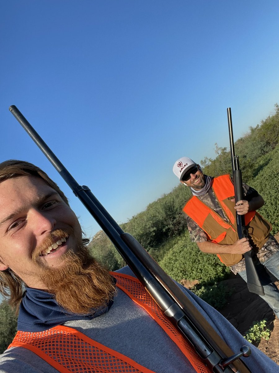 AustinBott113's tweet photo. I think we both forgot how to hit a flying target 😂😅 but we got a few and needed to get rid of those shells anyway 😂 https://t.co/pZFfNyq0F5