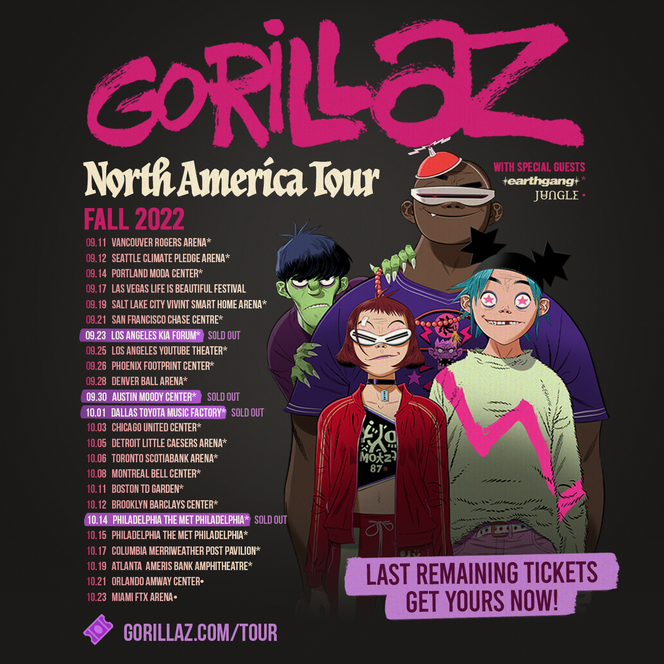 gorillaz on Twitter "Are you ready to see New Gold LIVE North America