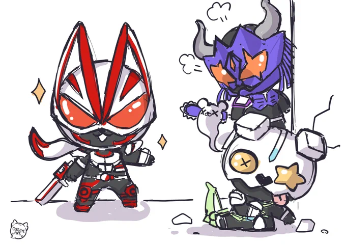 Why is the suite of Buffa that has more details than friends? I don't want to draw again #maskedridergates #仮面ライダーギーツ 