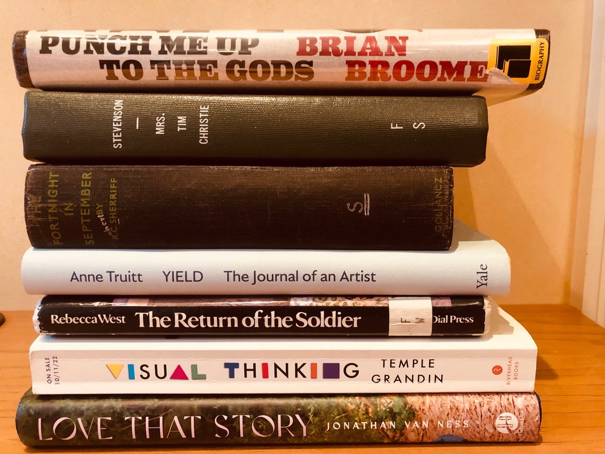 What I read this week. 

So much great reading! I started several of these books in earlier weeks, but for whatever reason, didn’t finish until this week.

What are you reading? #GretchenRubinReads
<a href="/MarinerBooks/">Mariner Books</a> 
<a href="/Anne__Truitt/">Anne Truitt</a> 
<a href="/yalepress/">Yale University Press</a> 
<a href="/DrTempleGrandin/">Dr. Temple Grandin</a> 
<a href="/jvn/">Jonathan Van Ness</a> 
<a href="/HarperOneBooks/">HarperOne</a>