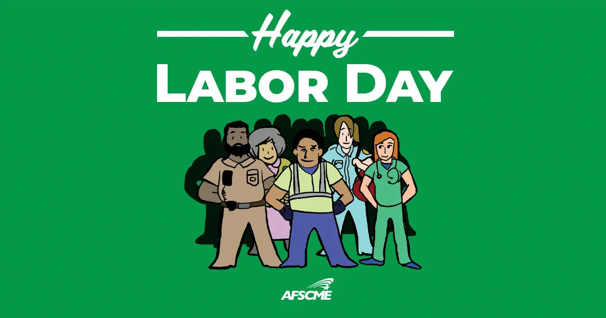 AFSCME's tweet photo. This Labor Day, let’s celebrate the work we do for our communities and the freedoms we enjoy as union members. Check out the virtual Labor Day parade showcasing AFSCME’s strength in our stories. You can join in by posting a photo with #AFSCMELaborDay. https://t.co/zvFf8vjVIr