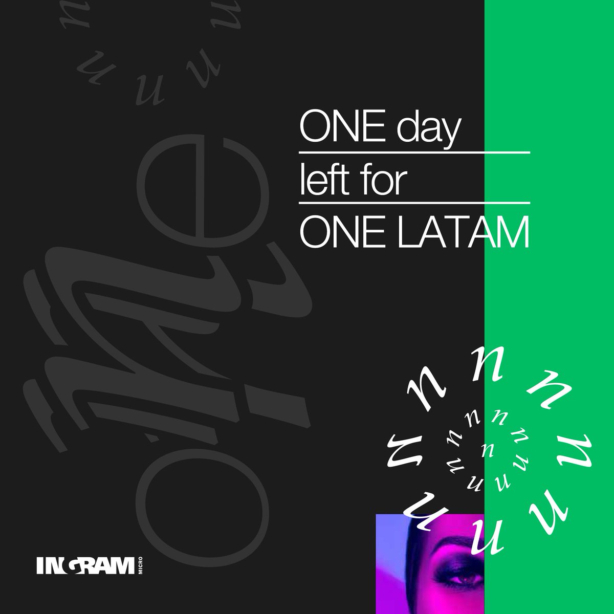 It is not a coincidence! There is 1 day left for ONE LATAM 2022.

Tomorrow we kick the most exclusive Ingram Micro event that connects solution providers, elite communities and leadership for an unparalleled networking and technology education event.

#IngramMicro #ONELATAM2022
