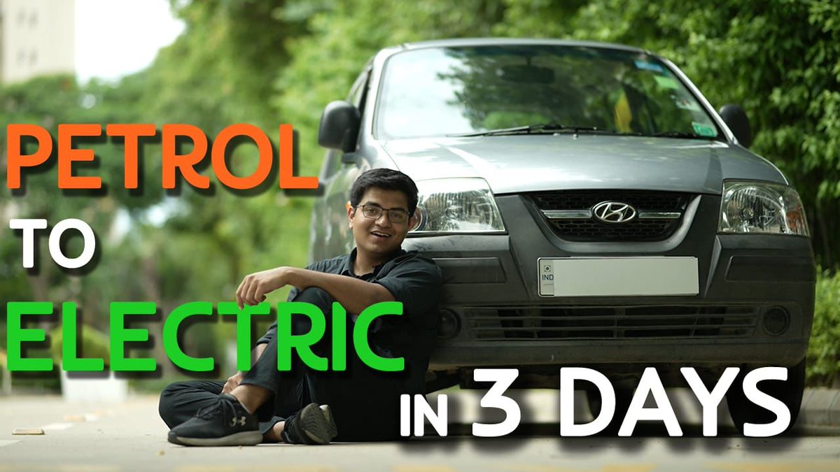 mihir_vardhan's tweet photo. https://t.co/sOhiFKzKSc
This year, I pulled off my biggest project yet - converting my grandparents’ petrol car to electric on a tight budget and an even tighter timeline!

Click on the link to see how I did it, and why I think this is the simplest EV conversion possible! https://t.co/haUR6B4XEl