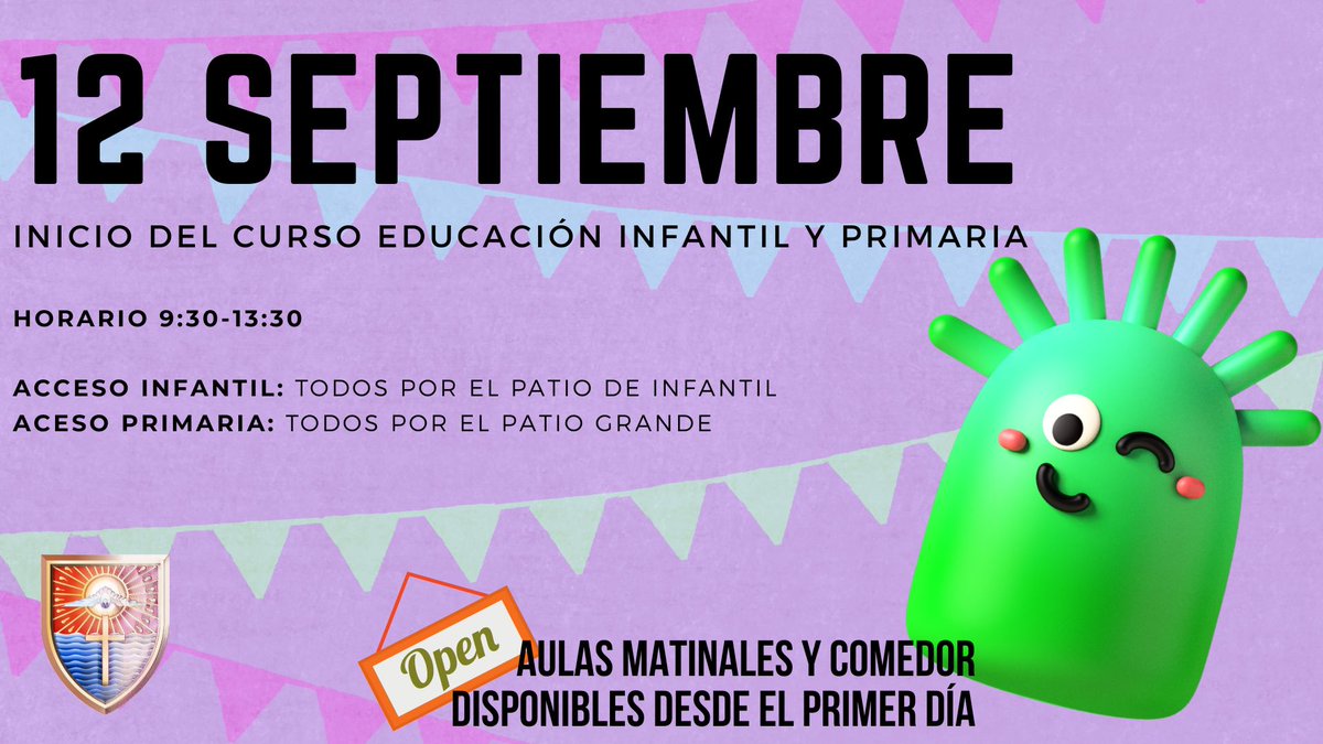 Inicio de curso en Educación Infantil y Primaria