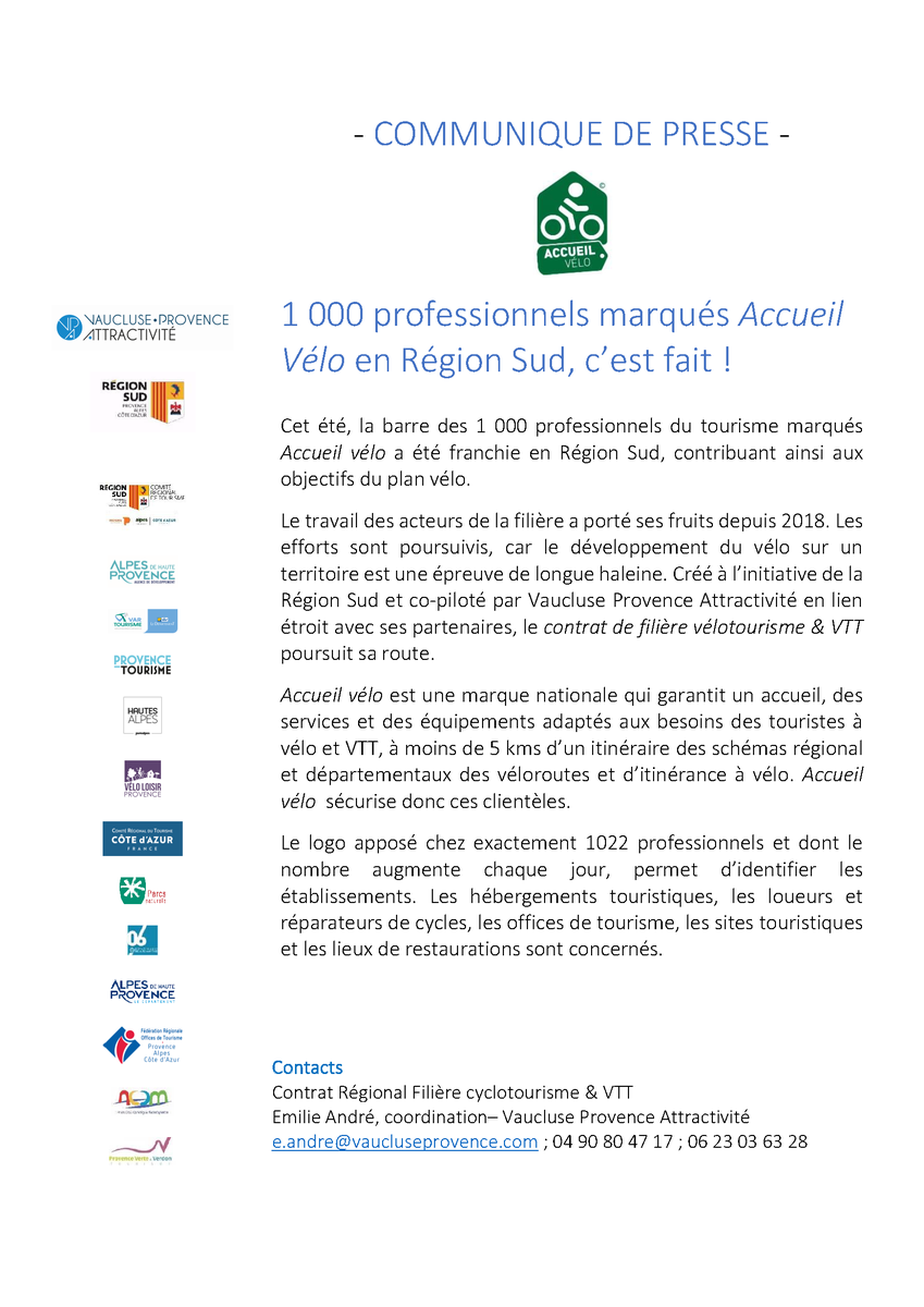 👍  Les "Accueils Vélo" garantissent un accueil, des services et des équipements adaptés aux besoins des touristes à vélo et VTT. 👏 Très heureux de voir leur nombre se démultiplier. 

▶️ Les Accueils Vélo 
poptourisme.fr/sit/accueil-ve…
▶️ Les itinéraires Vélo 
poptourisme.fr/velo/les-circu…