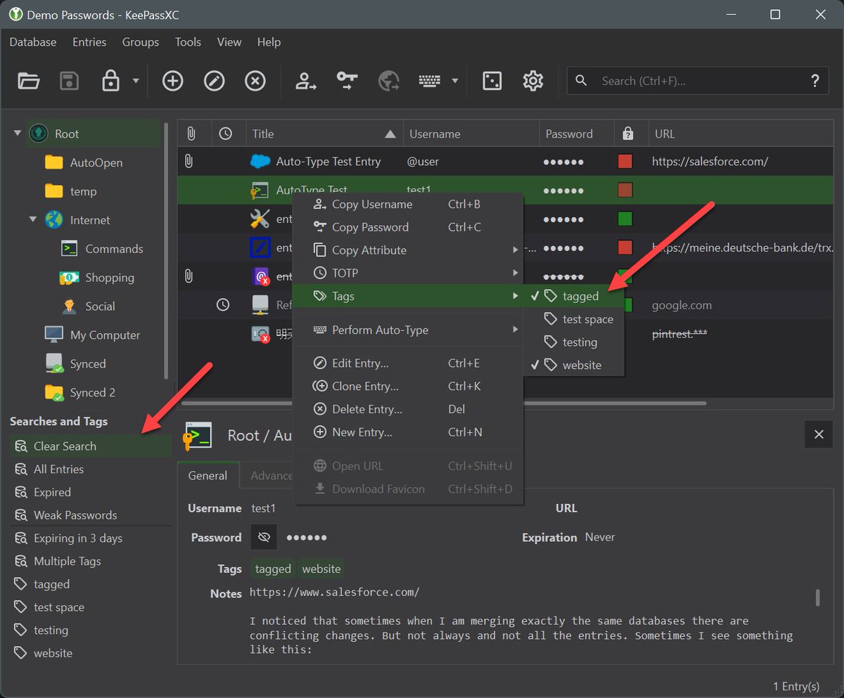 KeePassXC tweet media
