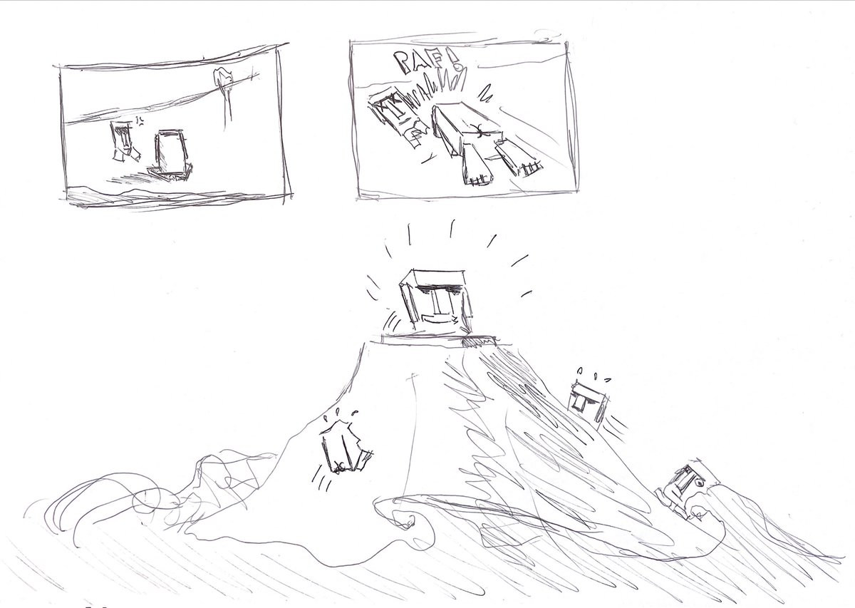 RaySober's tweet photo. Day 1/5
C'est parti pour ma toute première #GameJam à #Isart #IsartDigital !
Une semaine pour faire un jeu à 9 !
J'ai pitché un jeu où on contrôle une statue Moaï 🗿, on va voir c'que ça donne ! https://t.co/igIZMOsxFG