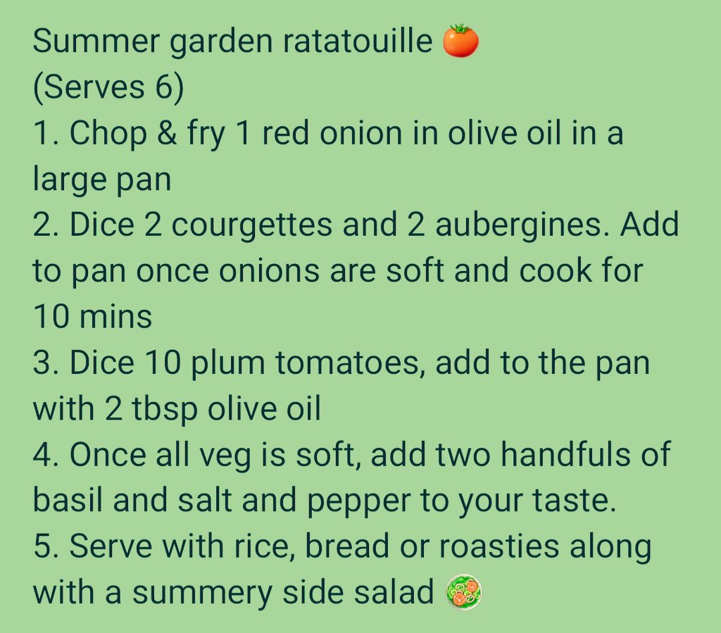 First of our aubergines harvested today for the ✨perfect✨ ratatouille - rough recipe below! 

Join us for #PlotToPlate group starting Monday!
#Nature4Health

@DefraGovUK @HeritageFundUK @CommForestTrust @CommForests @merseyforest @faiths4change
@MetroMayorSteve @livfoodgrowers