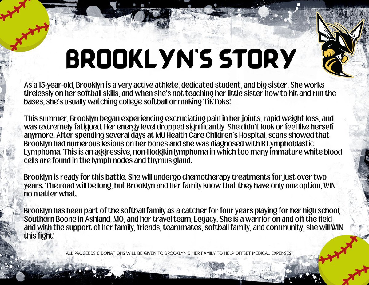 🐝🥎💚FHS Lady Hornets softball is asking for the community and softball family to help support a fellow ball player! Please see photos for full details! We hope to see there! 🥎🐝💚 #FultonProud #HornetProud <a href="/FPSActivities/">Fulton Activities</a> <a href="/FPSHornets/">Fulton Public Schools</a> <a href="/FultonSunSports/">Fulton Sun Sports</a>