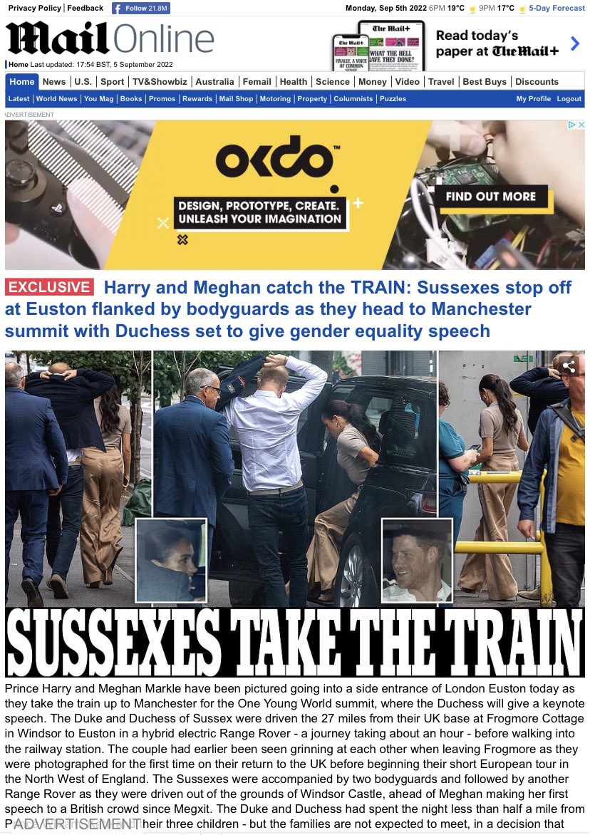 Brand new MP, Home Secretary resigns, arrests in Liverpool, but never mind all that… two people caught a train today. That’s a lead.