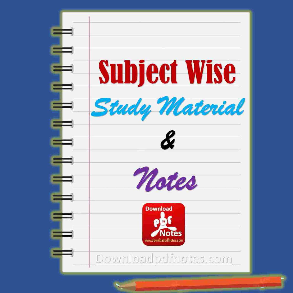 Subject Wise Study material pdf