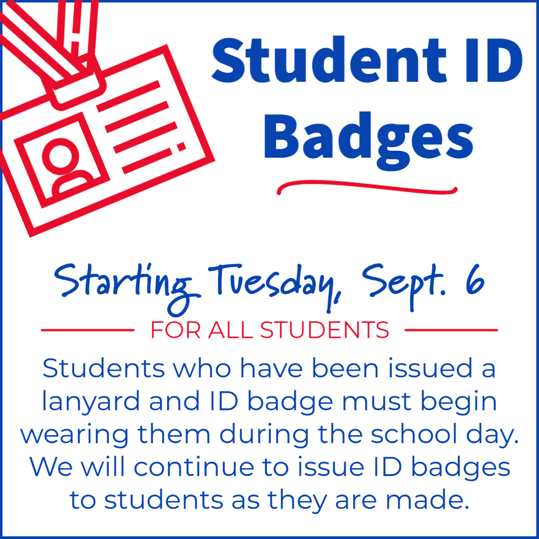 SpartanTweets's tweet photo. Beginning Tues., students will be required to wear their photo ID badges. We are continuing to distribute badges to students who have not yet received theirs. 
Read our Student ID Policy here: 
https://t.co/2cZ7e3y6Wl https://t.co/ZT7zajdk7Q