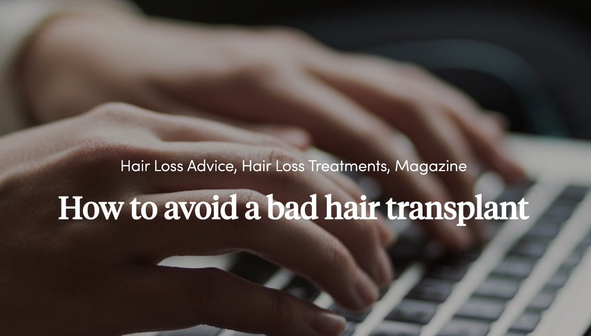 It’s important to do your research when choosing a clinic. Here are some tips to help you avoid a bad hair transplant 

#hairloss #hairtransplant 

hshairclinic.co.uk/news/how-to-av…