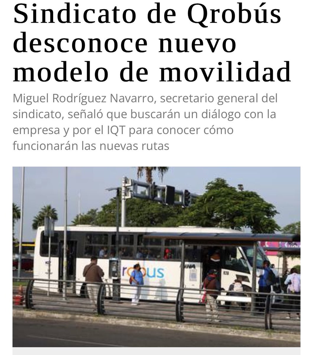 AvseFernando's tweet photo. No solo el supuesto Sindicato de @QrobusO desconoce el tema, en general, un “modelo” no solo es un anuncio de prensa. Debe sustentarse en acuerdos, estudios, programa y objetivos muy concretos.
Esos al parecer NO están disponibles a la ciudadanía que desea conocerlos
¿no existen? https://t.co/03zq6GhV6b