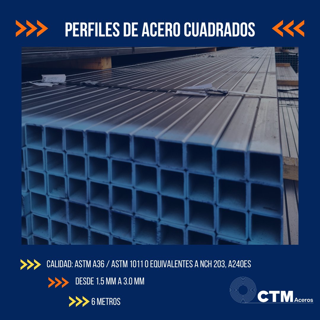 CtmAceros's tweet photo. 💥¿Perfiles cuadrados? 💥
¡Tenemos la mejor calidad de perfiles cerrados y abiertos todo lo que necesites para poner en marcha tus proyectos y lo más importante con mejor calidad!🙌 https://t.co/1fH0NbgMxO