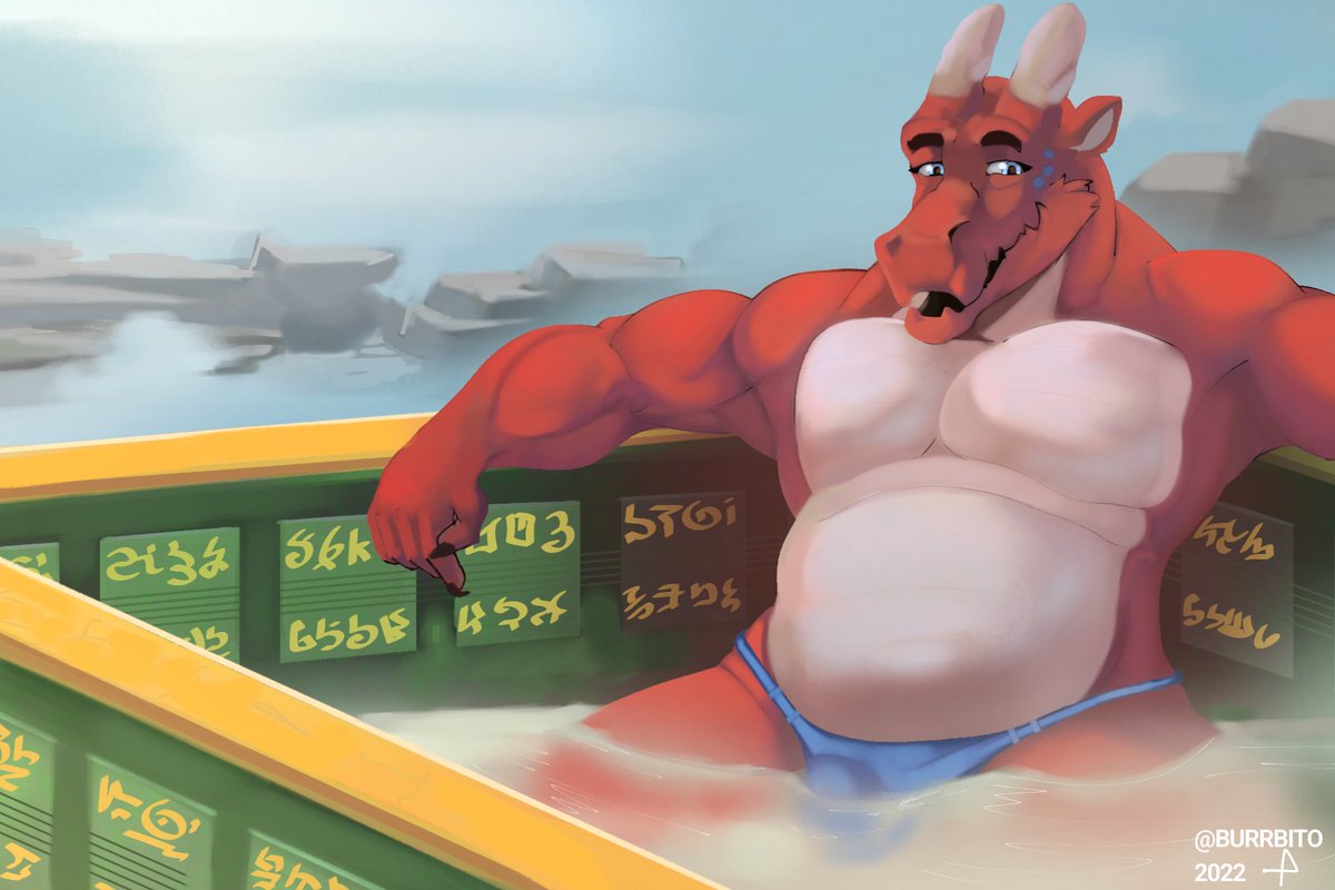 Burrbito's tweet photo. Gift for @TheChamuskinha your boyo was so fun to do!!! 

#nsfwtwt #furryart #digitalart https://t.co/aJnOS35l47
