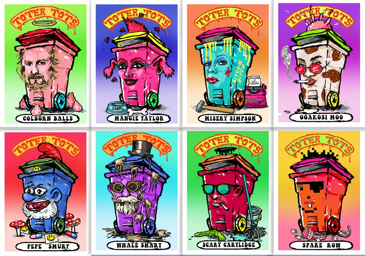 ZamArtist_Bot's tweet photo. The time has arrived people…the Toter Tots drop III is now live for offers for 48 hours. The top 20 offers will be accepted (at my discretion). If you need help finding out how to make an offer see thread below  🔻 #ToterTots #ZAM #Objkt 

https://t.co/85czIwxlzc https://t.co/AdaNSQXtty