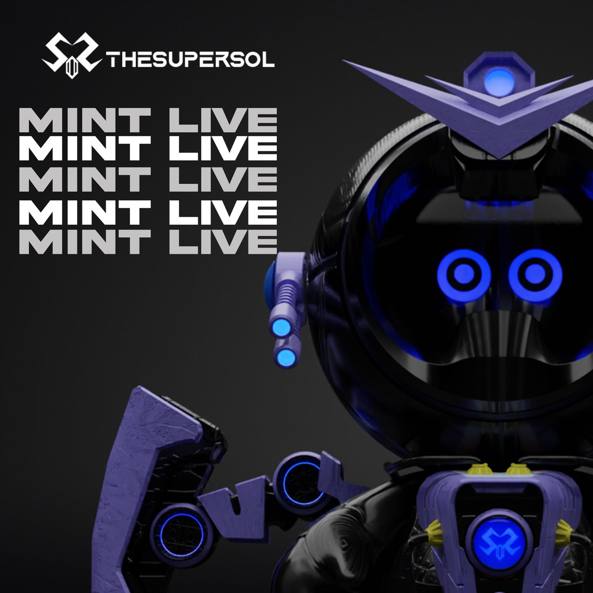 🚀
PUBLIC &amp; FREE MINT LIFE!!!
WL in 3 hours

mint.thesupersol.net

wait for the $TSOS airdrop for holders🤫🤫

#MINTnft #minttoday #nftart #NFTGiveaway