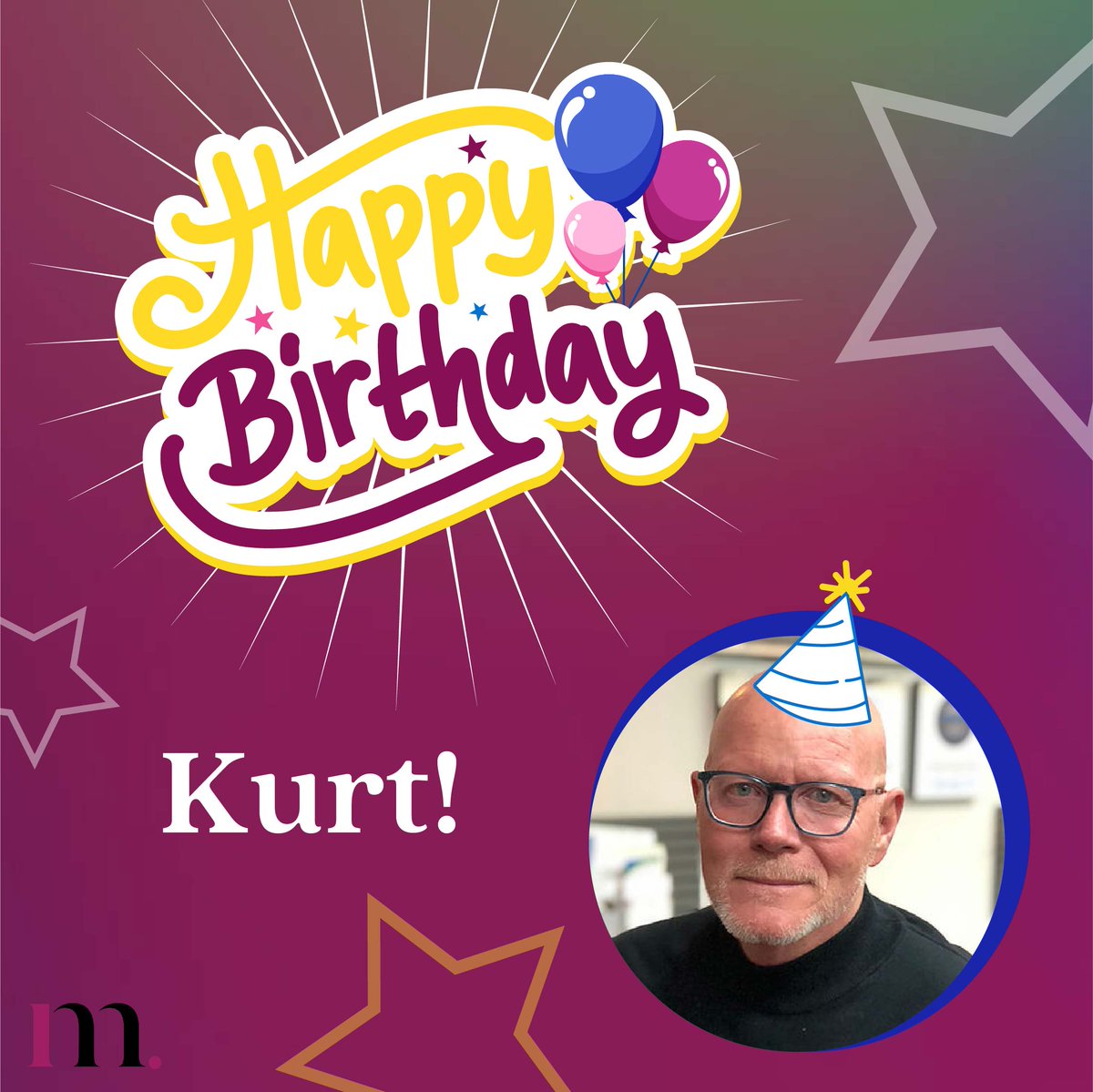 Happy Birthday to our president and CEO, Kurt! Have a great day 🎂🎉