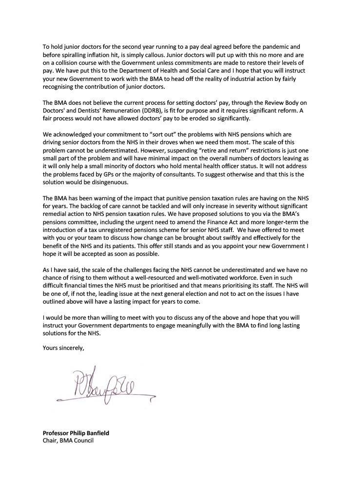 TheBMA's tweet photo. The new PM must put the NHS at the top of her priority list.

Read our letter to @trussliz setting out the urgent steps needed. https://t.co/UpiaLL67KC
